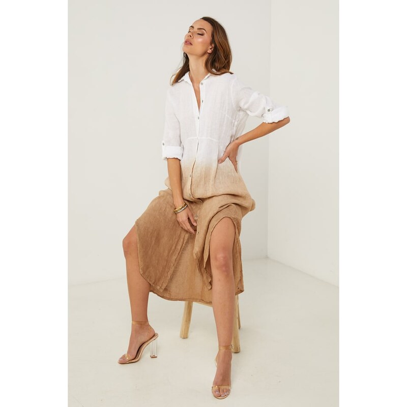 Šaty Fleur de Lin Weiß/ Beige 2871305