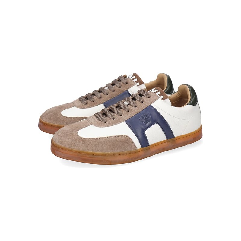 Tenisky MELVIN & HAMILTON Beige/ Weiß/ Dunkelblau 8037452