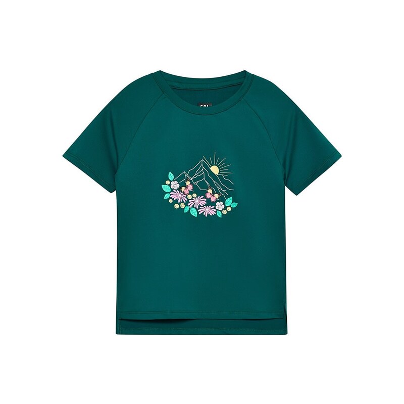 Tričko Color Kids Dunkelgrün 805382