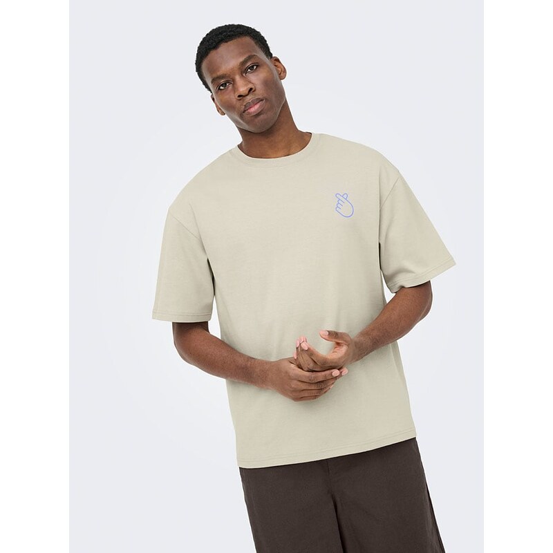 Tričko ONLY & SONS Beige 8436850