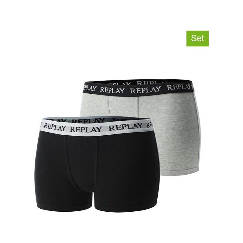 Kalhotky Replay Underwear Schwarz/ Grau 5050501