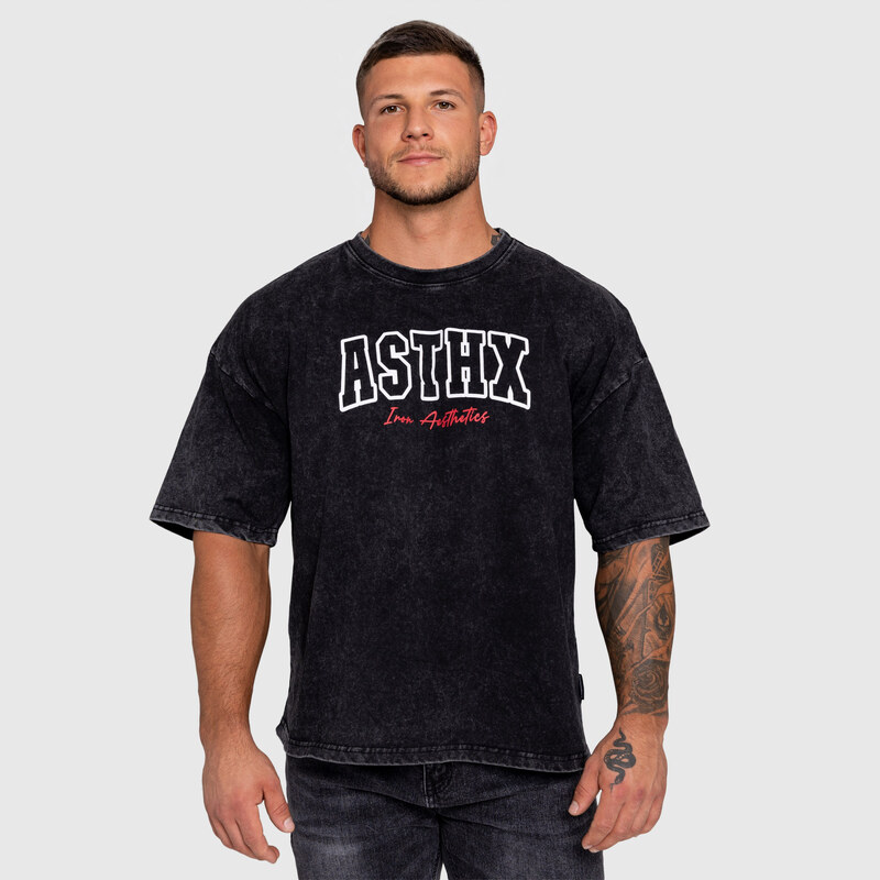 Pánské tričko Iron Aesthetics ASTHX, washed black