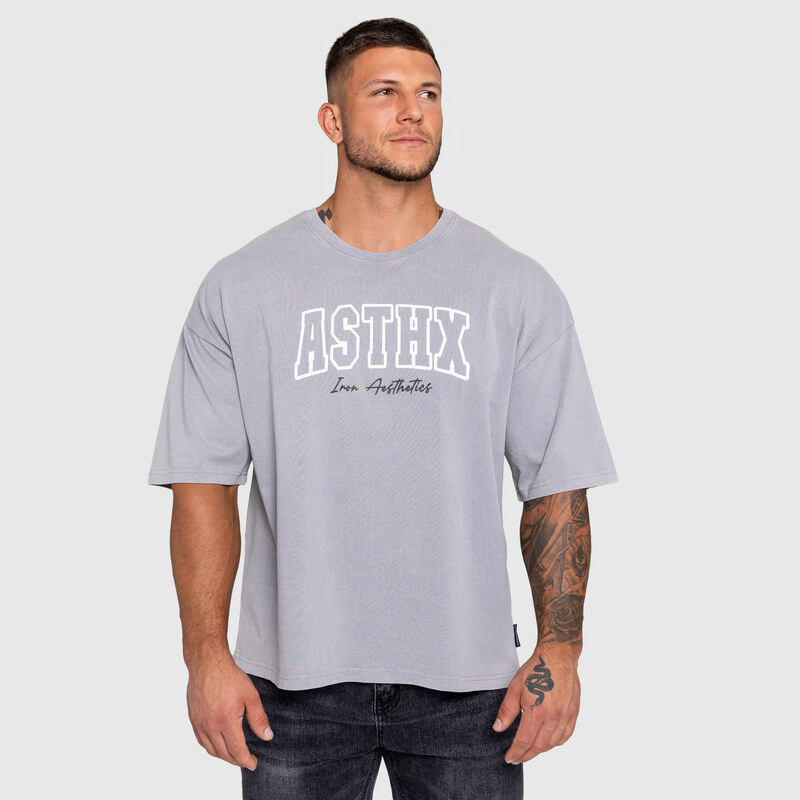 Pánské tričko Iron Aesthetics ASTHX, washed grey