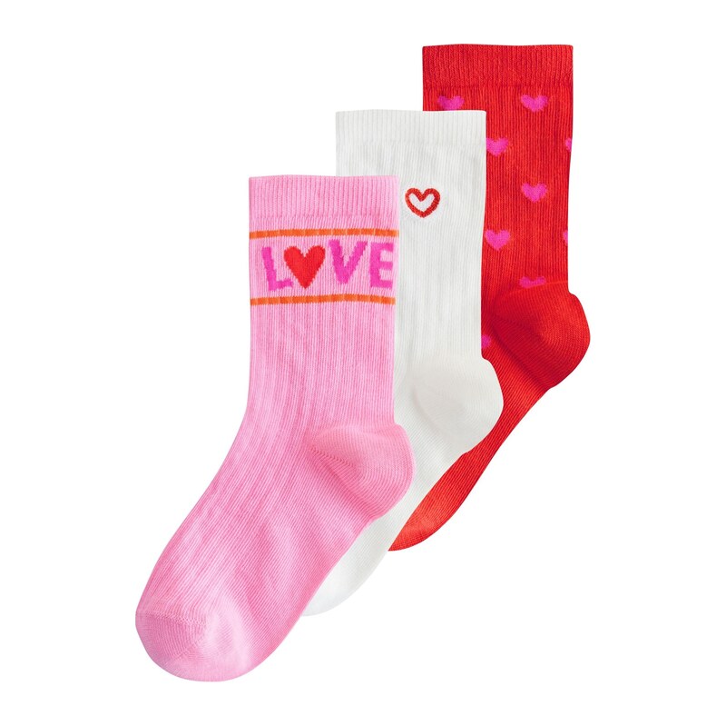 Next Ponožky pink / světle růžová / červená / bílá