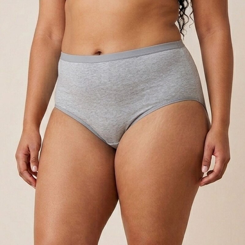 Dámské spodní kalhotky Plus size Hana 38283 šedý melír, vel. 4XL