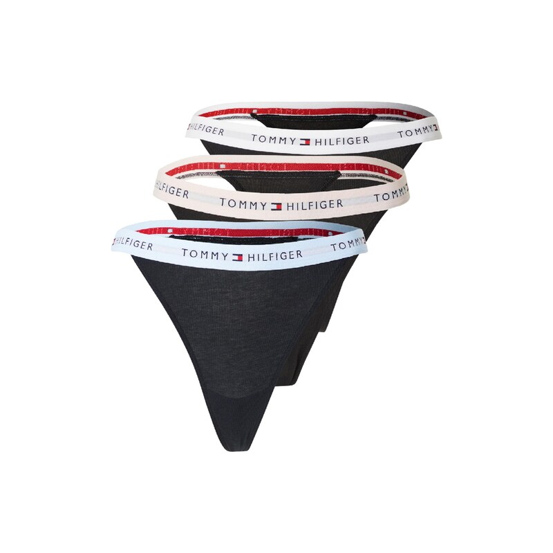 Tommy Hilfiger Underwear Tanga světle béžová / světlemodrá /