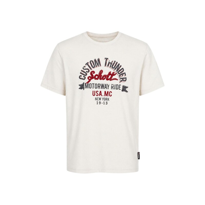 Schott NYC Tričko mix barev / bílá