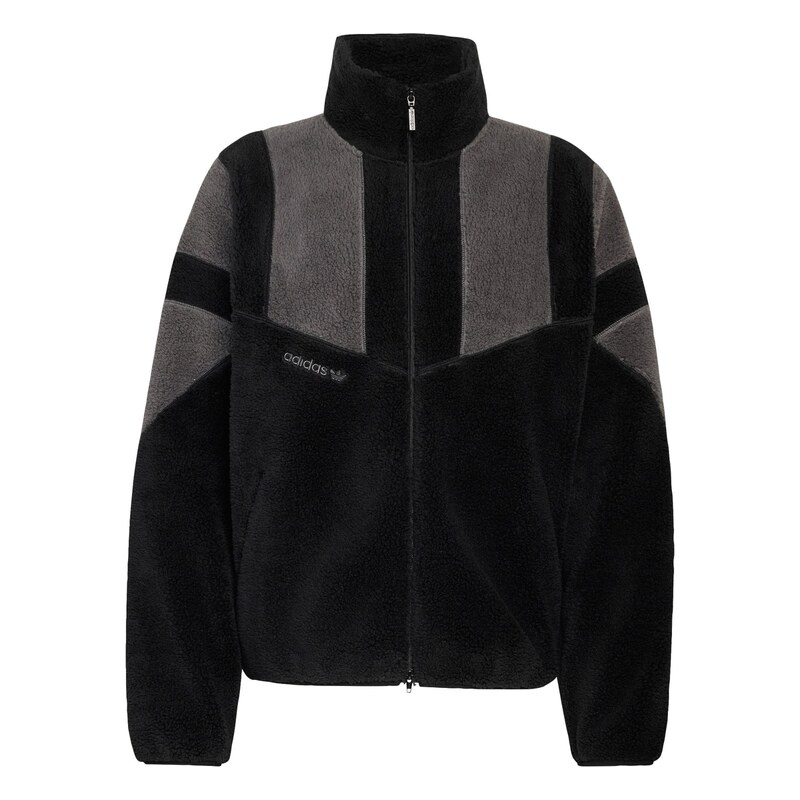 ADIDAS ORIGINALS Fleecová mikina Adicolor šedá / černá