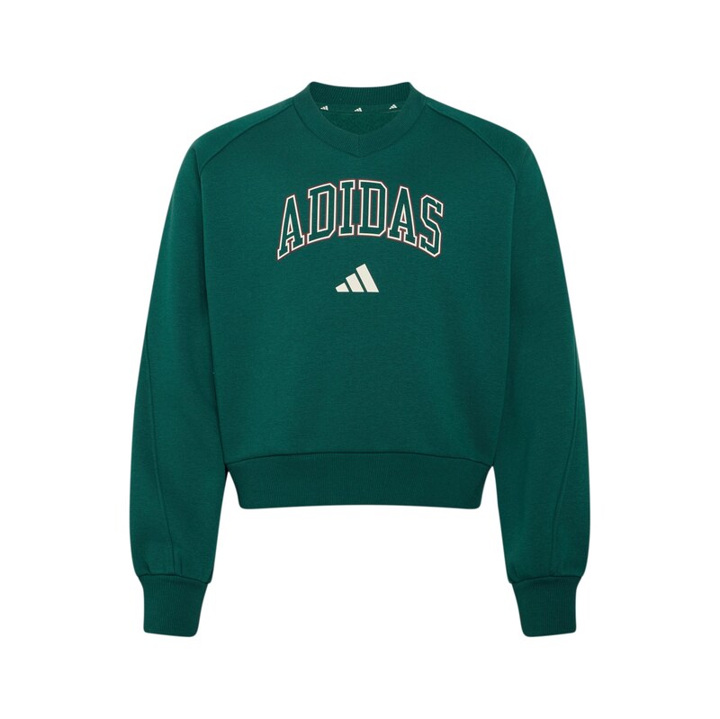 ADIDAS SPORTSWEAR Sportovní mikina zelená / bílá