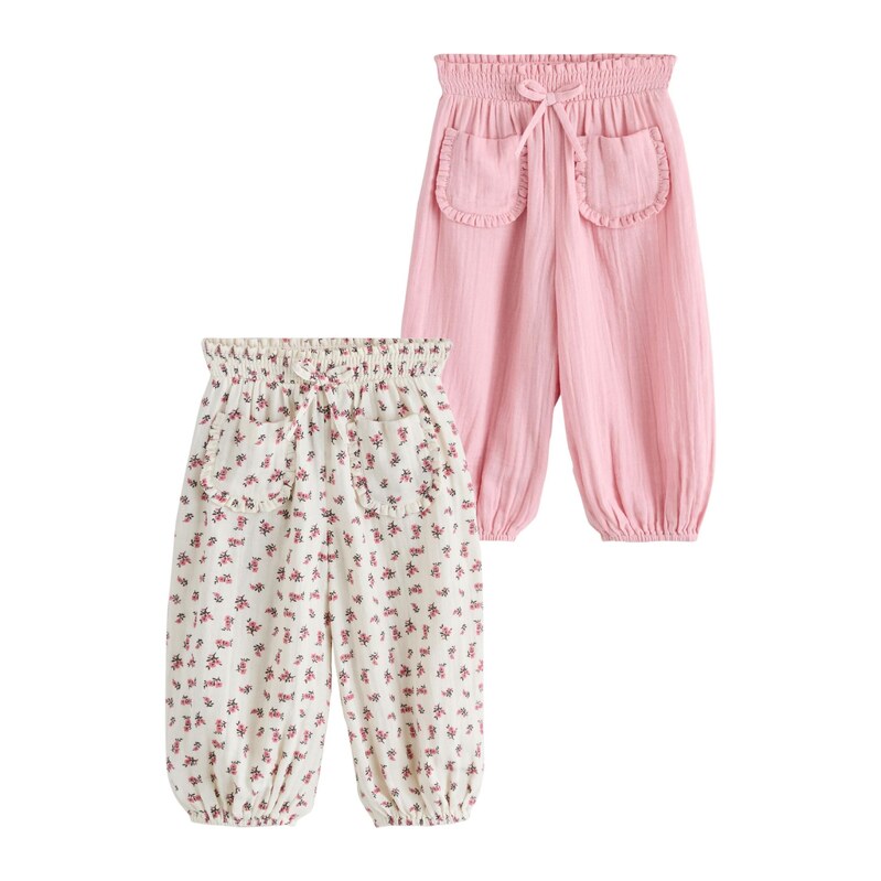 Next Kalhoty režná / pink / černá