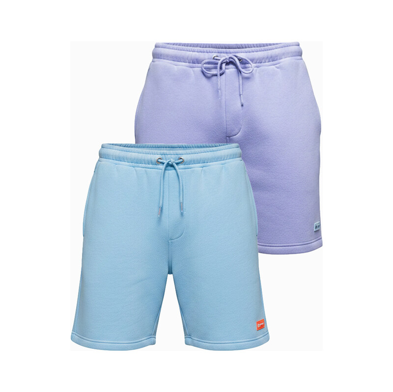 Ombre souprava dvou unisex šortek s elastickým pasem
