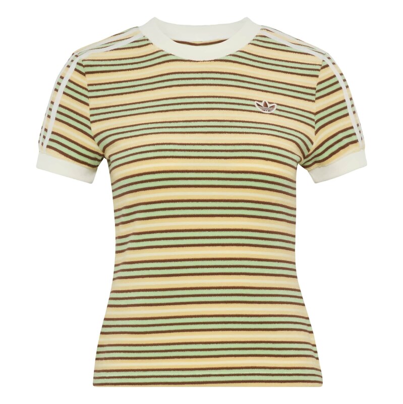 ADIDAS ORIGINALS Tričko Summer Glow hnědá / žlutá / světle