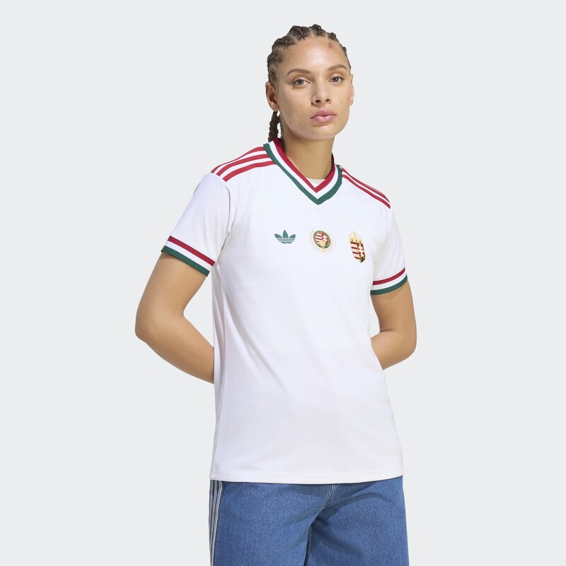 ADIDAS PERFORMANCE Trikot Hungary 26 Away bordó / bílá