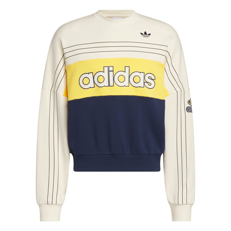ADIDAS ORIGINALS Mikina Varsity námořnická modř / kari / barva