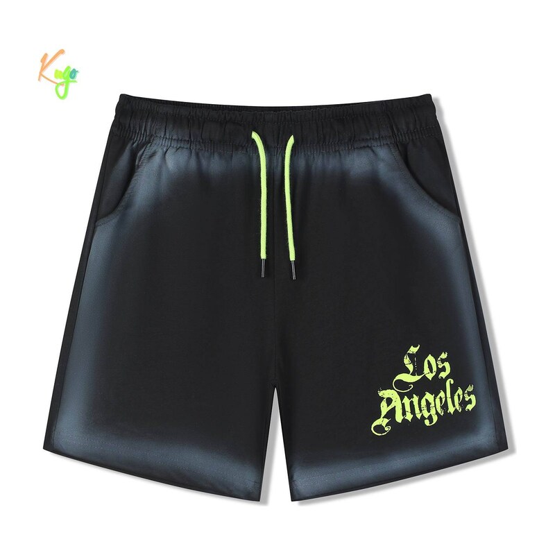 Trendy chlapecké kraťasy Kugo ZS8829 tmavě šedé, vel. 134