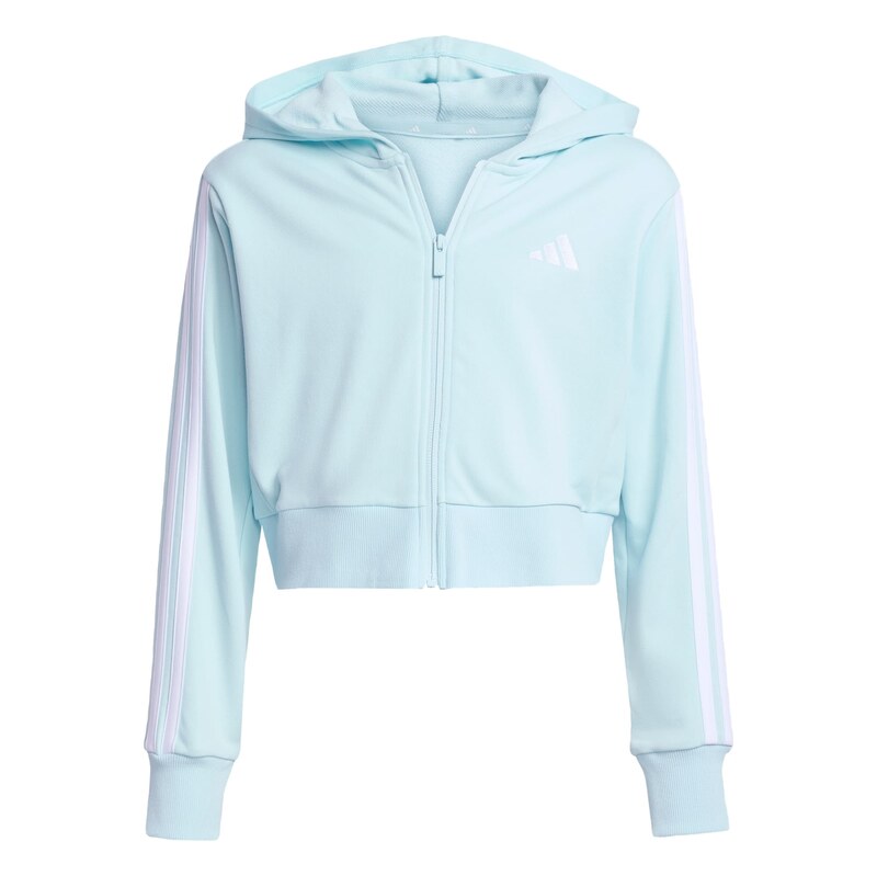ADIDAS SPORTSWEAR Sportovní mikina Essentials aqua modrá / bílá
