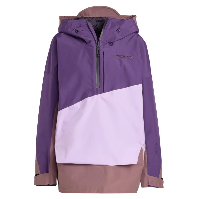 ADIDAS TERREX Outdoorová bunda Xploric hnědá / šeříková /