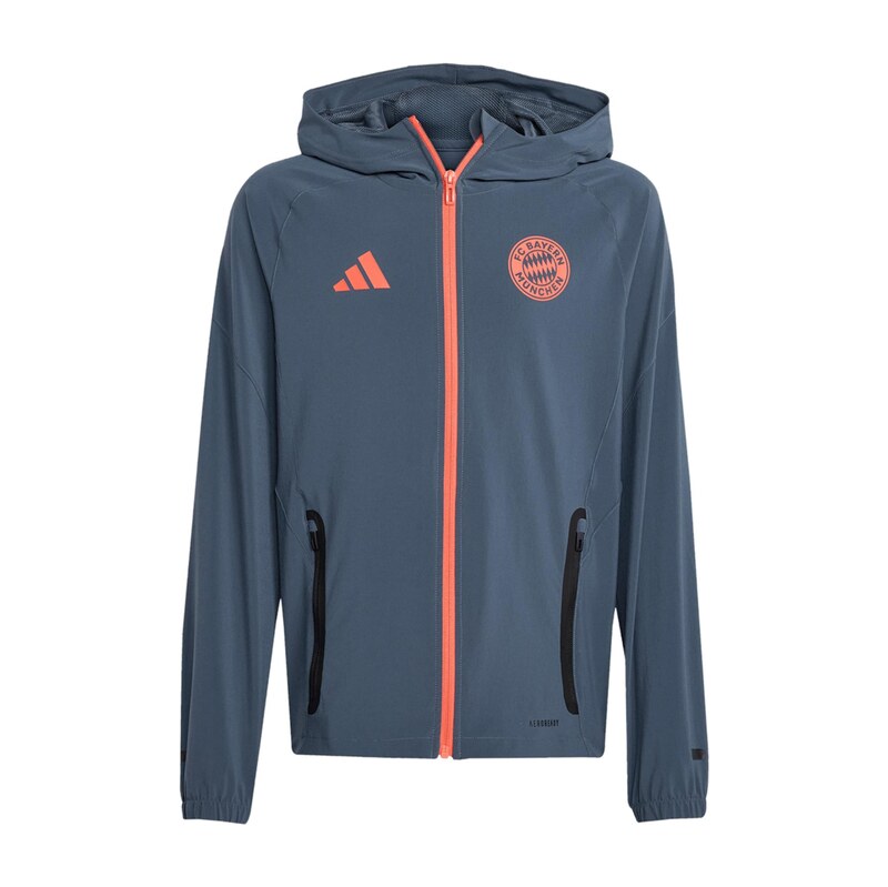 FC BAYERN MÜNCHEN Sportovní bunda Away 25-26 grafitová / svítivě