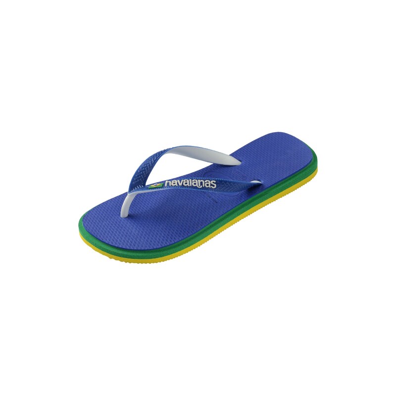 HAVAIANAS Pantofle Brasil modrá / žlutá / zelená / bílá
