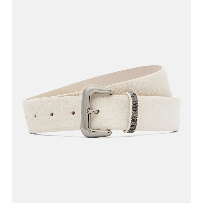 Brunello Cucinelli Monili suede belt