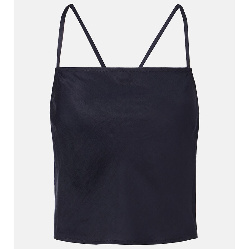 Leset Daniel open-back crop top