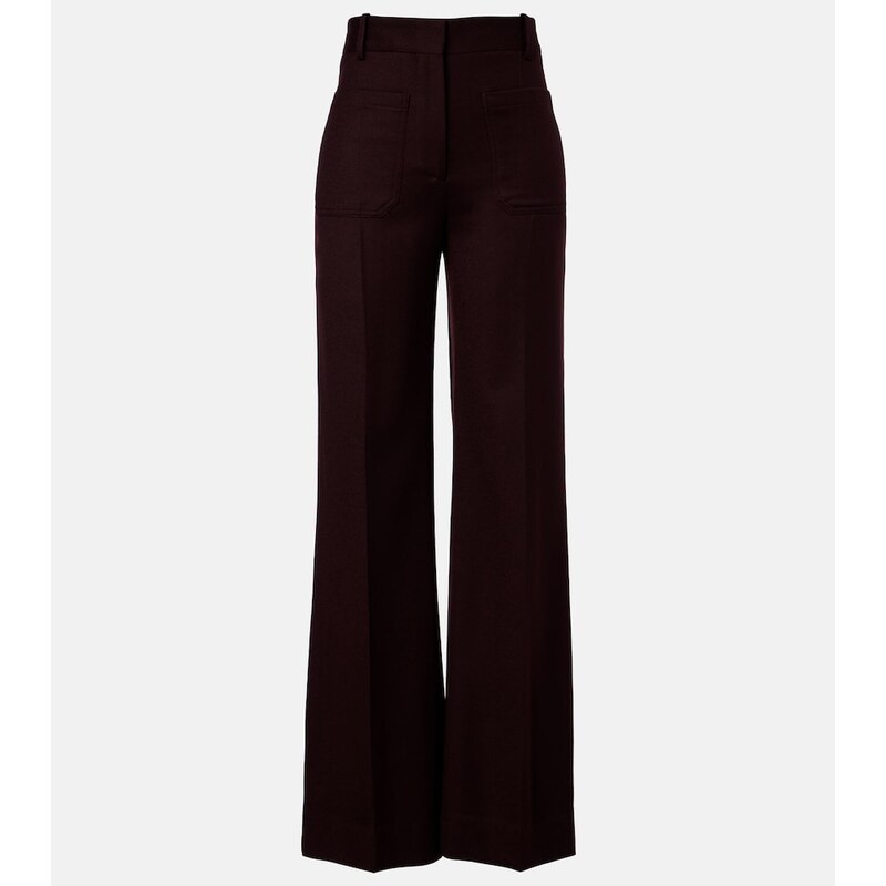 Victoria Beckham Alina virgin wool wide-leg pants