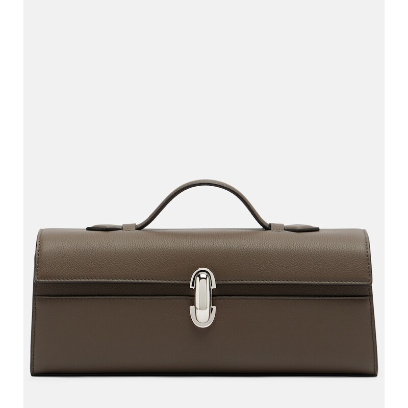 Savette Symmetry Slim leather top-handle bag