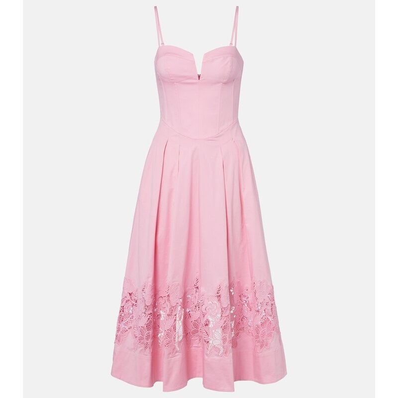 Rebecca Vallance Montreux cotton-blend bustier dress