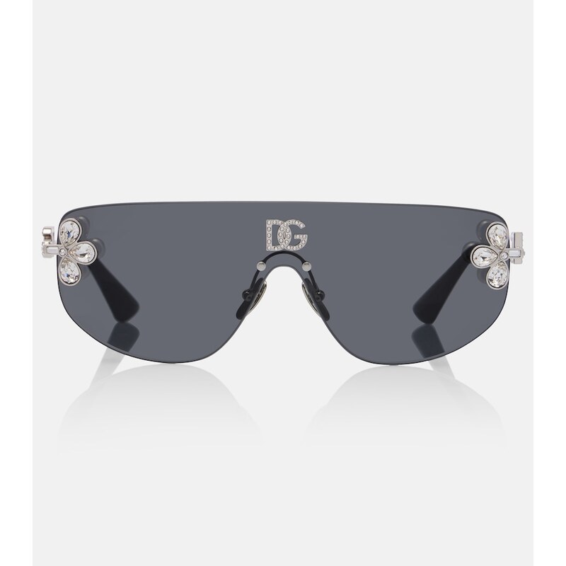 Dolce&Gabbana DG crystal-embellished aviator sunglasses