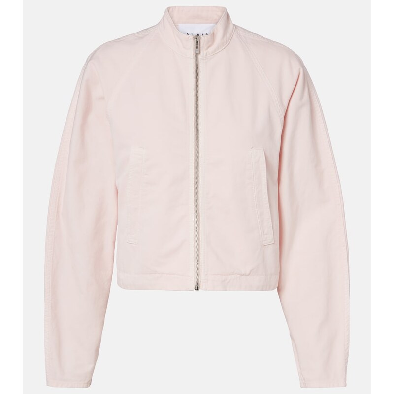 Denimová bunda Alaiy v barvě rose pale
