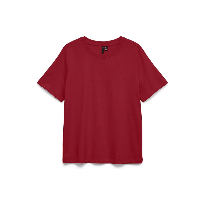 VERO MODA Tričko VMPaulina vínově červená