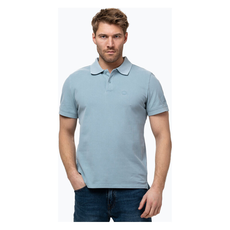 Pánské polotričko Pitbull Washed Polo Shirt washed blue