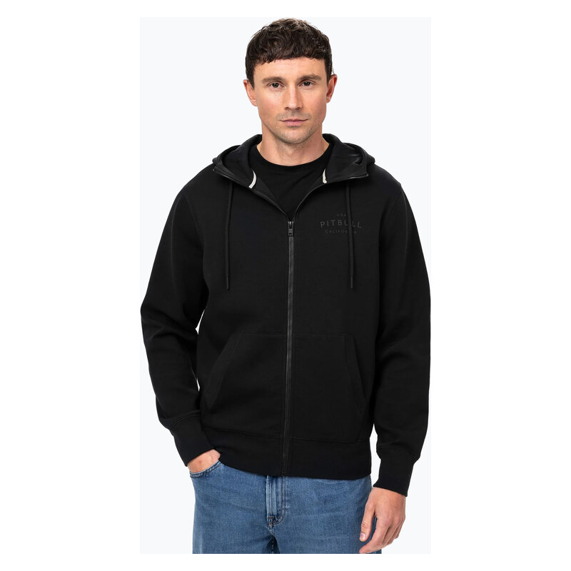 Pánská mikina Pitbull Sampson Hooded Zip Sweatshirt black