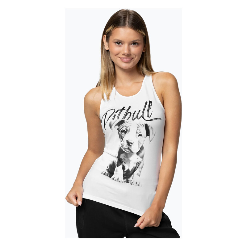 Dámské tílko Pitbull Puppy white