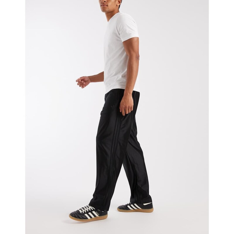 adidas Originals Firebird metallic track pants in black