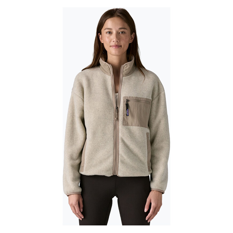 Dámská fleecová mikina Patagonia Synch oatmeal heather w/seabird