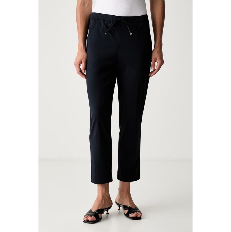 MM by Max Mara kalhoty dámské bavlněné s elastanem MMLMARA