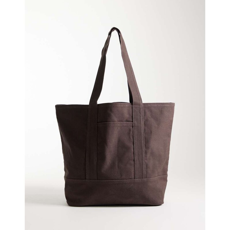 ASOS DESIGN tote bag in brown