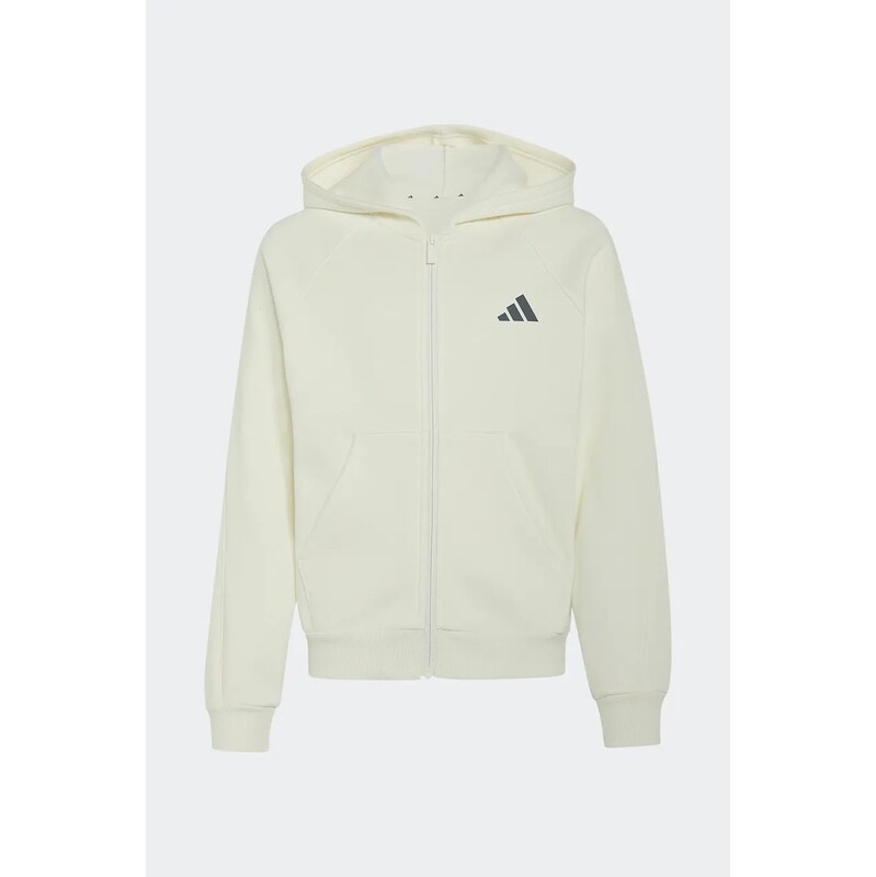 adidas rozepínací mikina s kapucí dětská s bavlnou