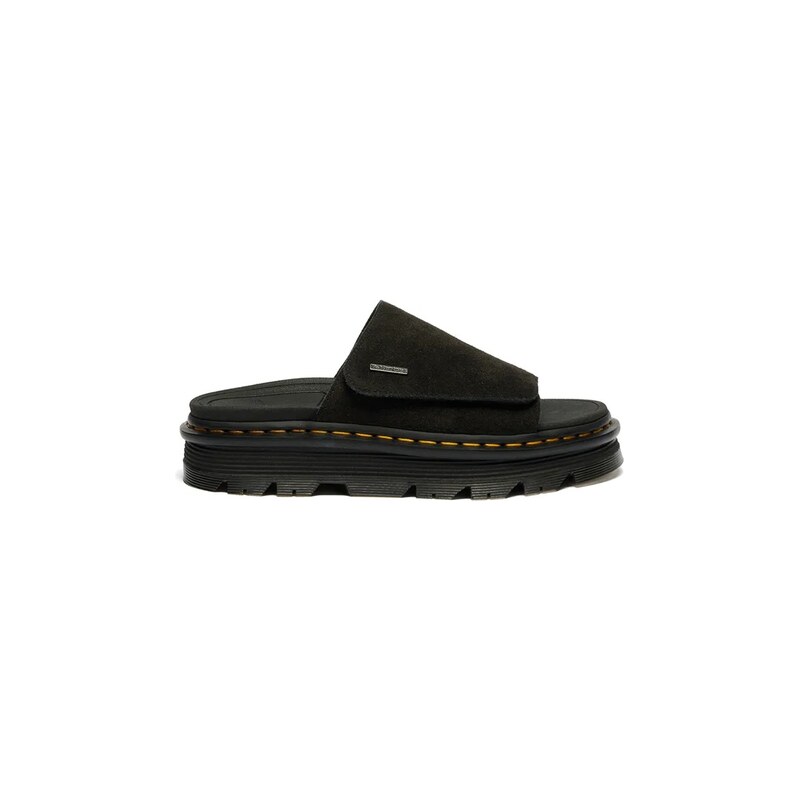 Dr. Martens pantofle na platformě semišové ZebZag Slide