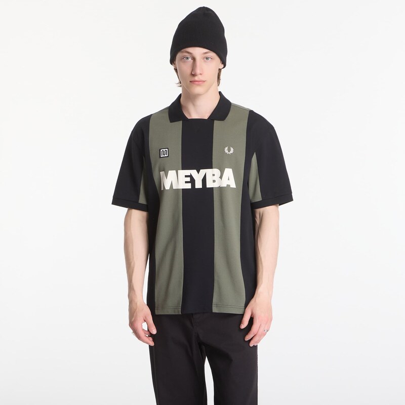 Tričko Fred Perry Meyba Cut And Sew Polo Shirt Green M