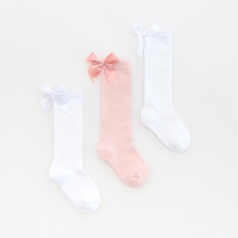 Reserved - BABIES` KNEE-LENGTH SOCKS - bílá