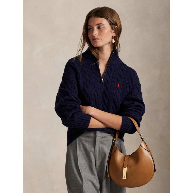 POLO RALPH LAUREN Vlněný polorolák | Relaxed fit | s příměsí