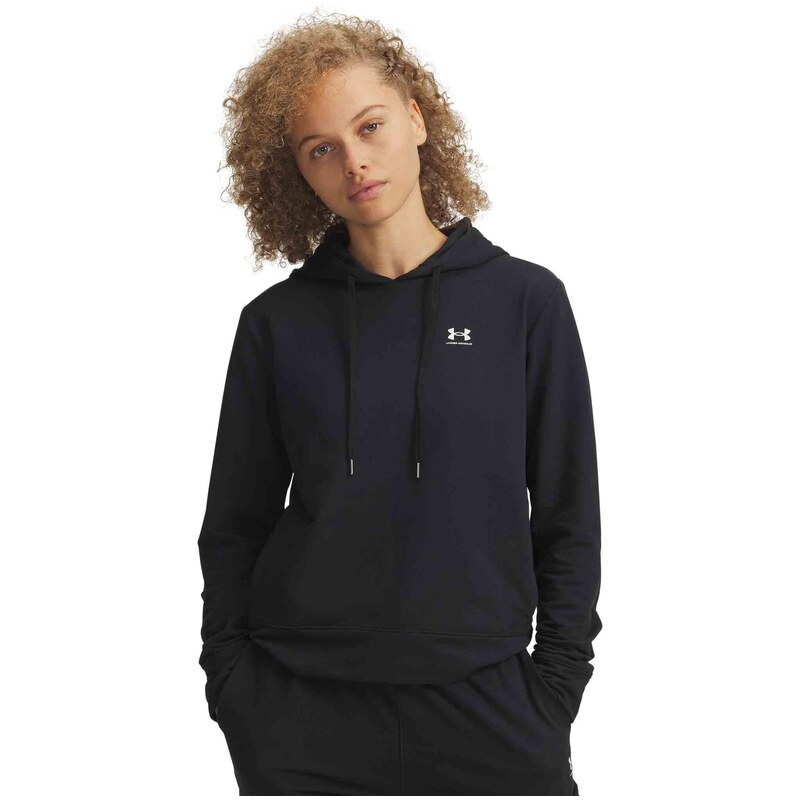 Dámská Mikina Under Armour Sport Terry Hoodie-Blk černá M