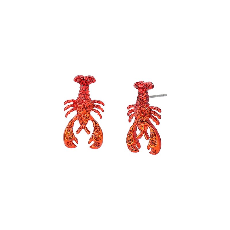 Betsey Johnson Náušnice Mermaid Jewels červená