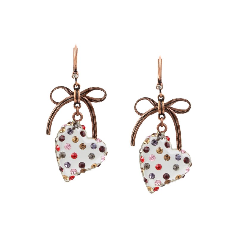 Betsey Johnson Náušnice bronzová / žlutá / červená / bílá
