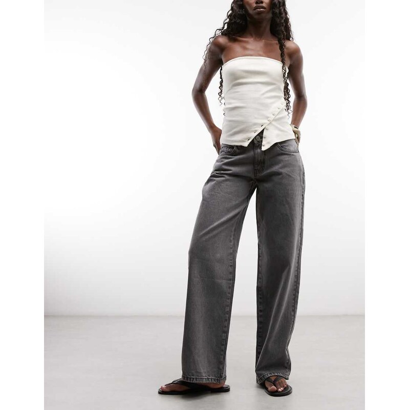 Daisy Street low rise boyfriend jeans in vintage grey