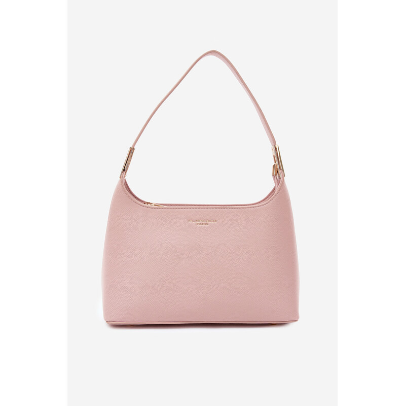 Flora&Co Růžová kožená kabelka Gretta