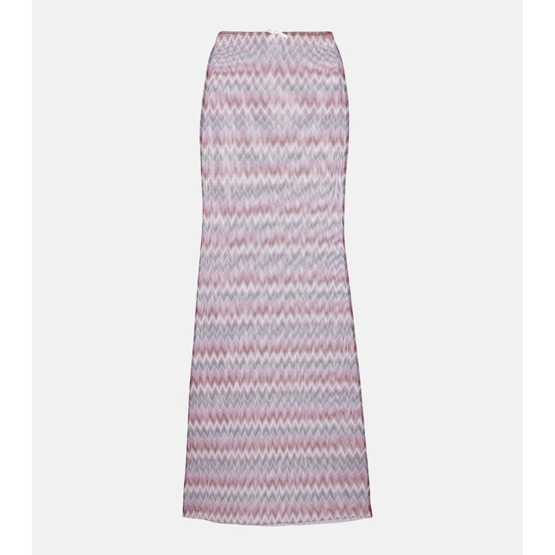 Bananhot Solay chevron maxi skirt