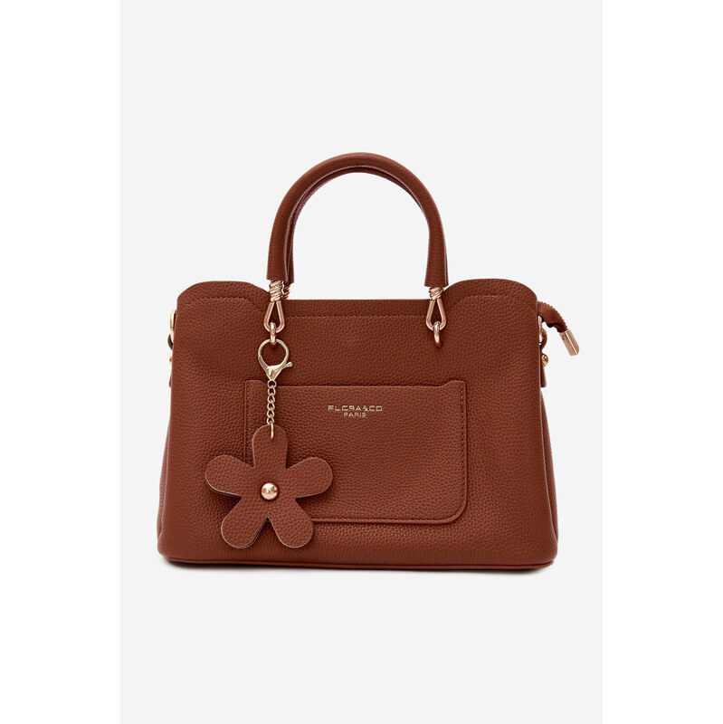 Flora&Co Taupe Noomi kabelka z imitace kůže